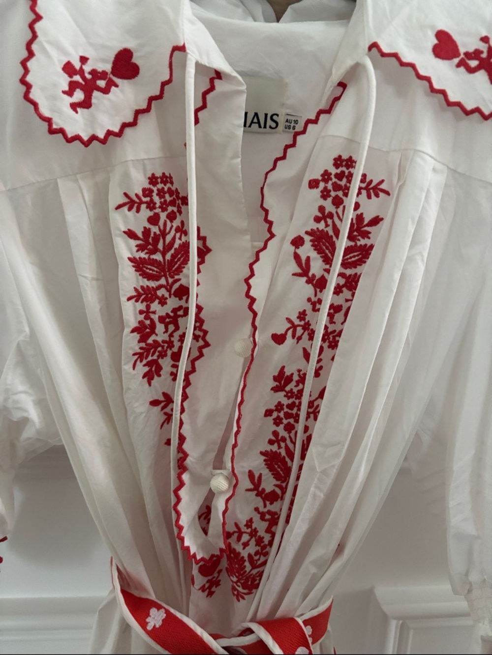 Alemais Hearts Embroidered Mini Dress - Picture 3 of 9